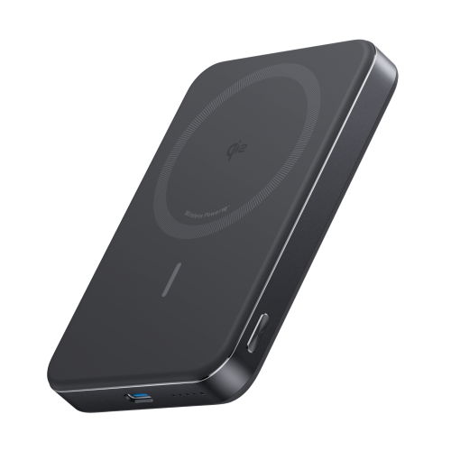 Power Bank, 10,000mAh Wireless Charger, Ultra-Slim, 15W Fast Charging